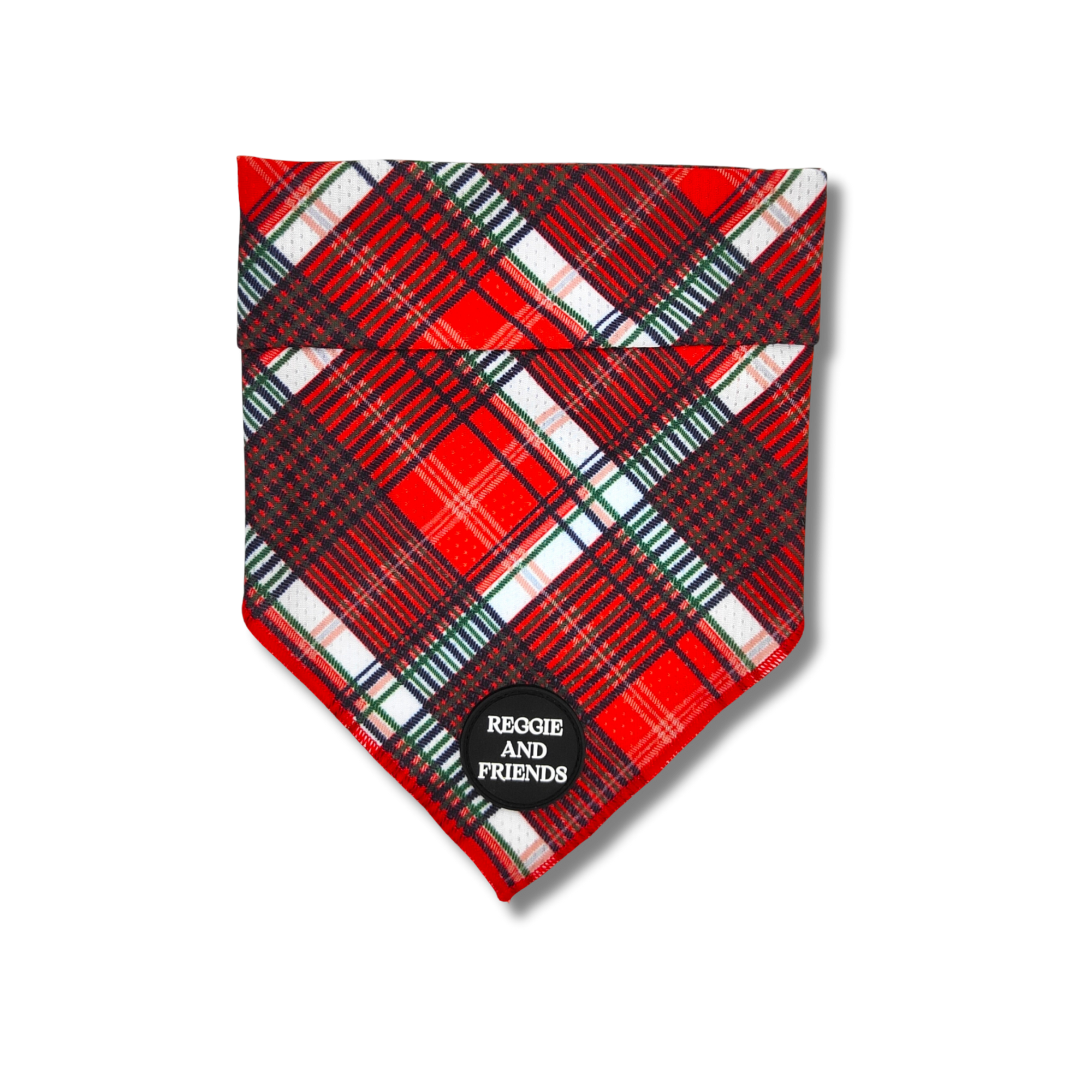 Tartan Black and Red Dog Pet Bandana - Reggie and Friends